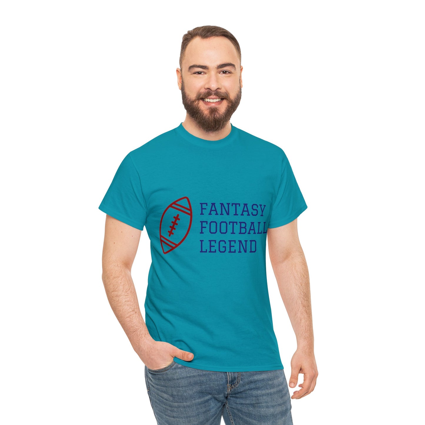 Unisex Heavy Cotton T-Shirt - Fantasy Football Legend (Express Delivery Available for USA Customers)