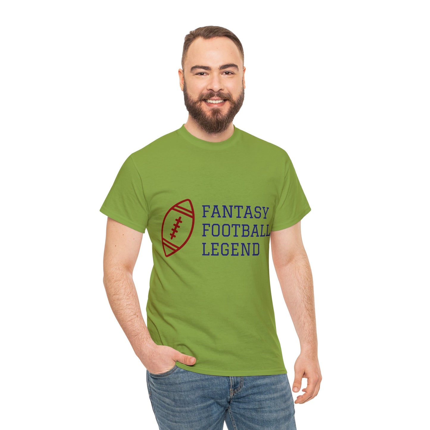 Unisex Heavy Cotton T-Shirt - Fantasy Football Legend (Express Delivery Available for USA Customers)