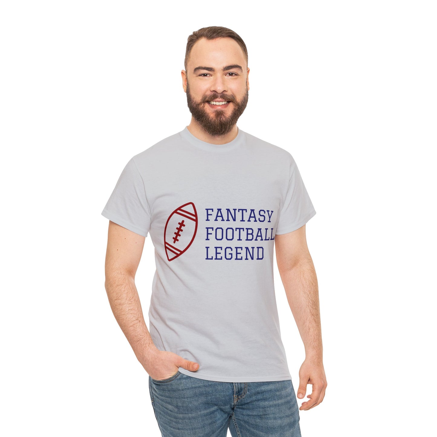 Unisex Heavy Cotton T-Shirt - Fantasy Football Legend (Express Delivery Available for USA Customers)