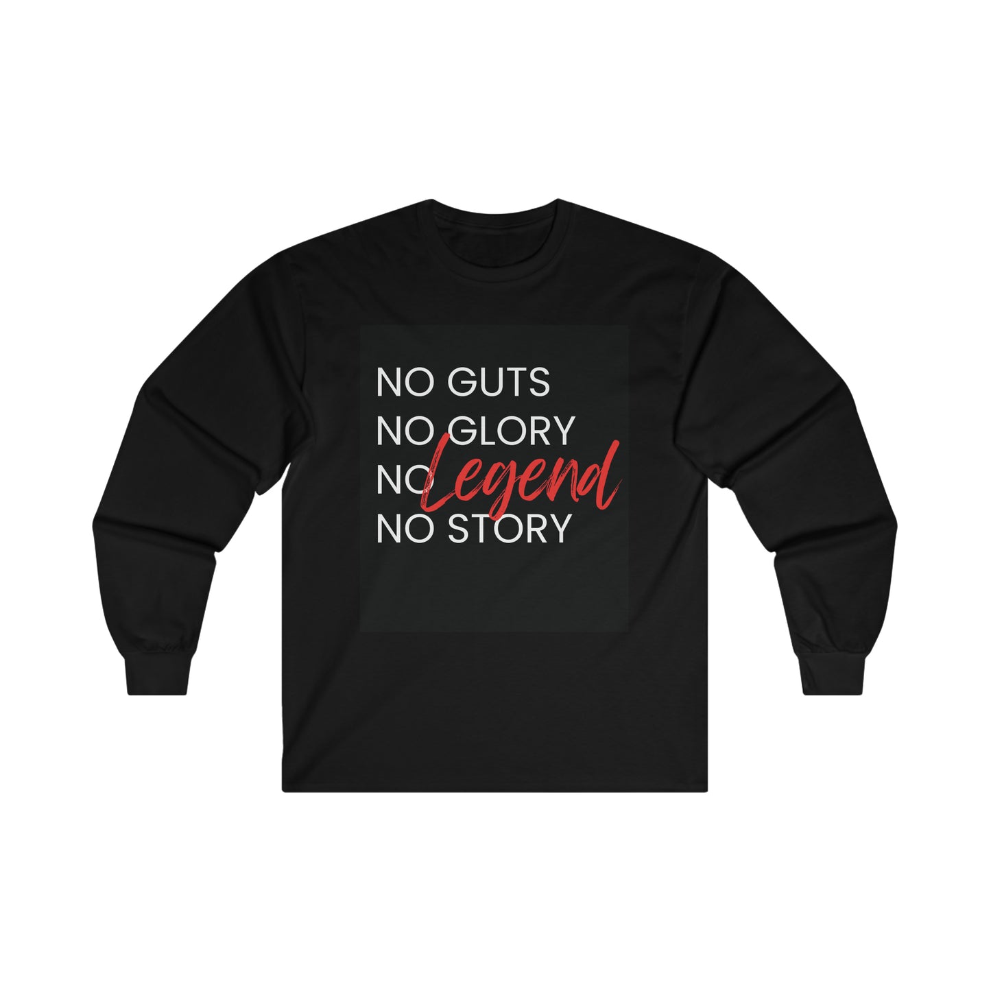 No Guts No Glory Background Men's Long Sleeve T-Shirt