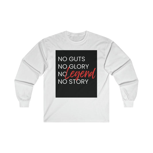 No Guts No Glory Background Men's Long Sleeve T-Shirt
