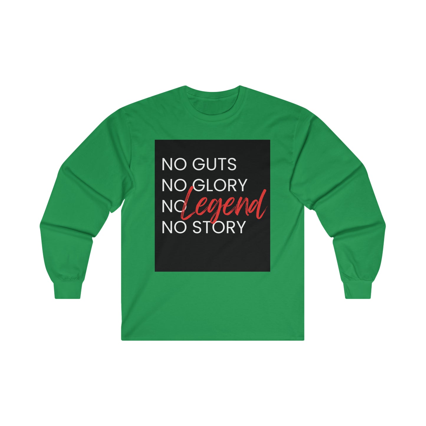 No Guts No Glory Background Men's Long Sleeve T-Shirt