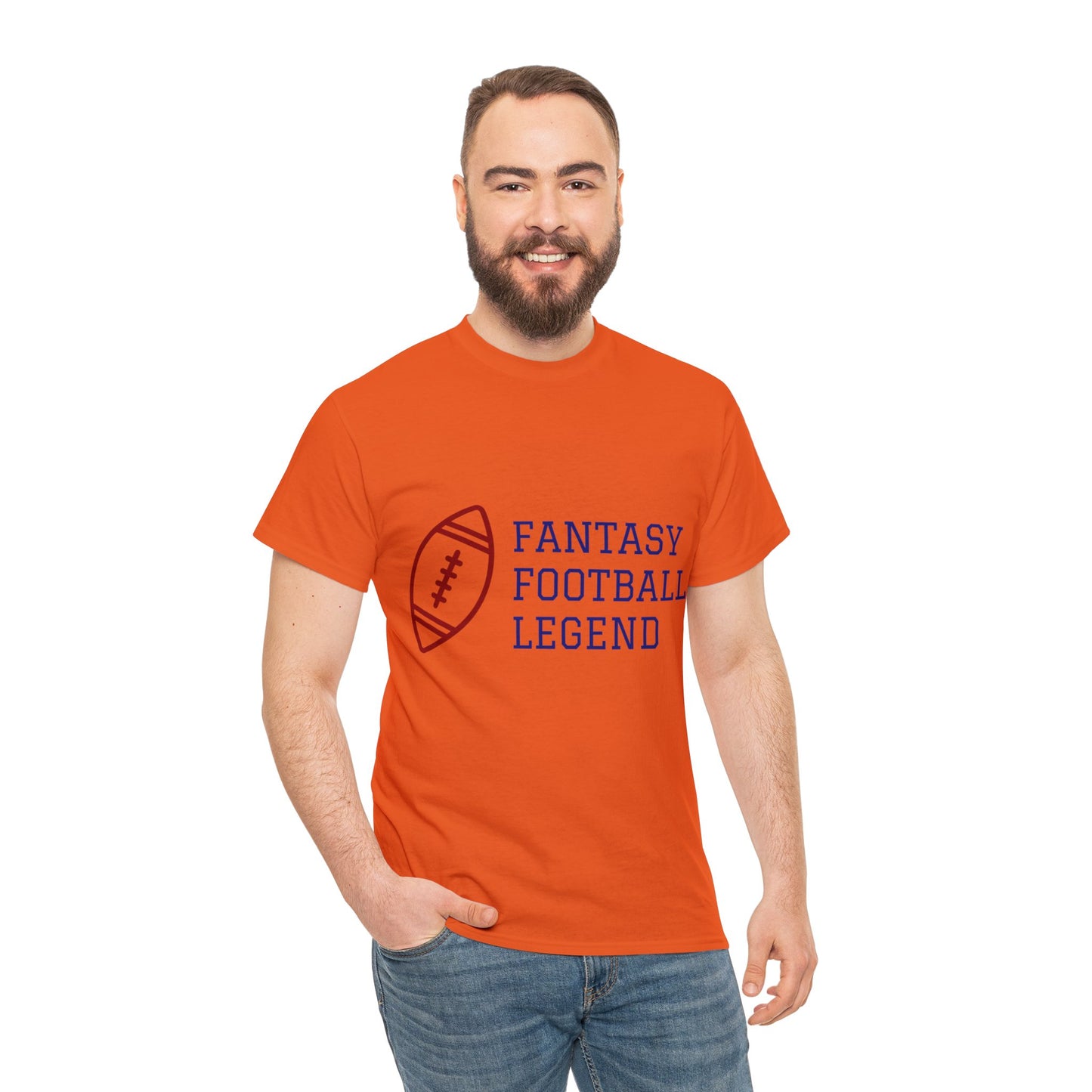 Unisex Heavy Cotton T-Shirt - Fantasy Football Legend (Express Delivery Available for USA Customers)
