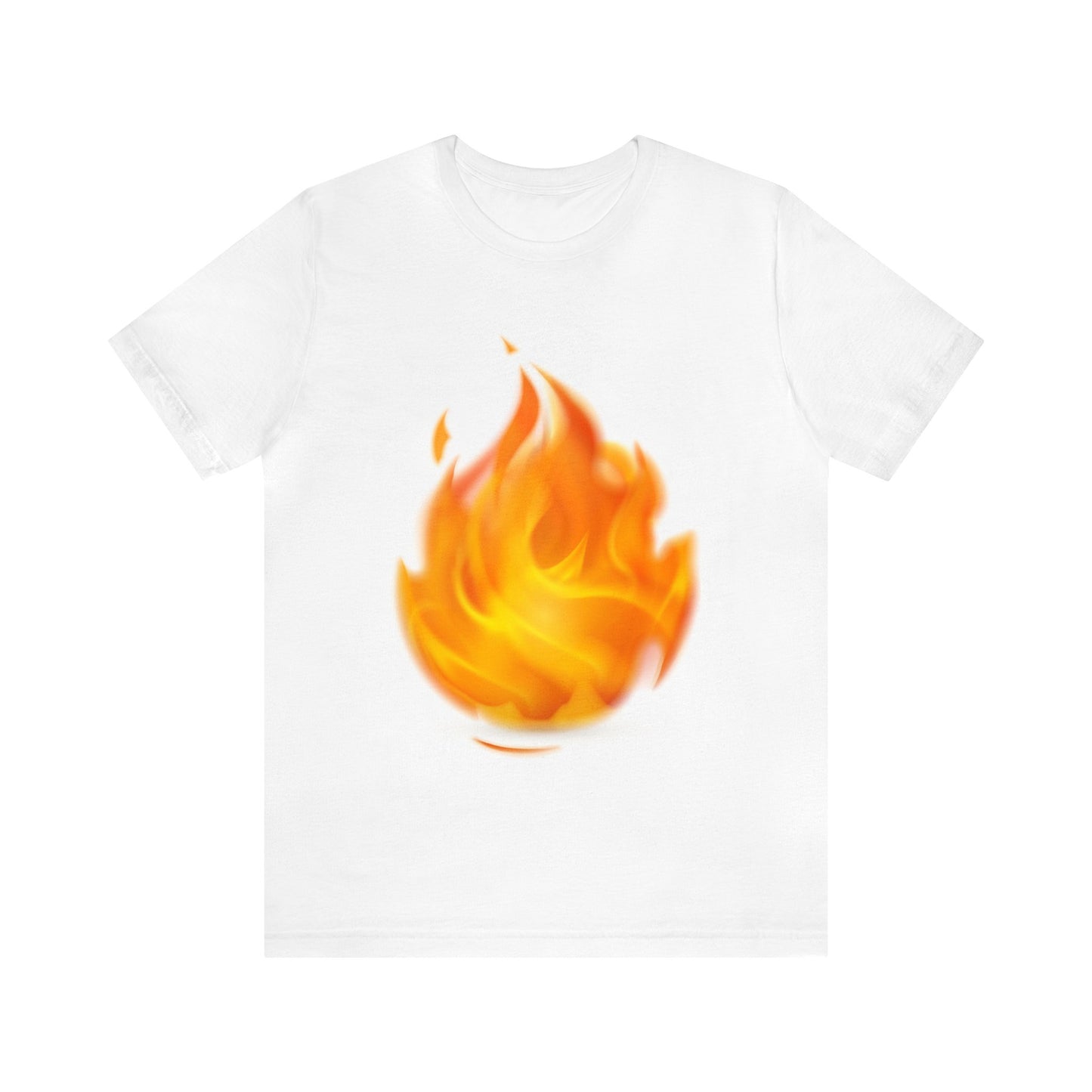 Unisex Jersey T-Shirt - Burning Flame (Express Delivery Available for USA Customers)