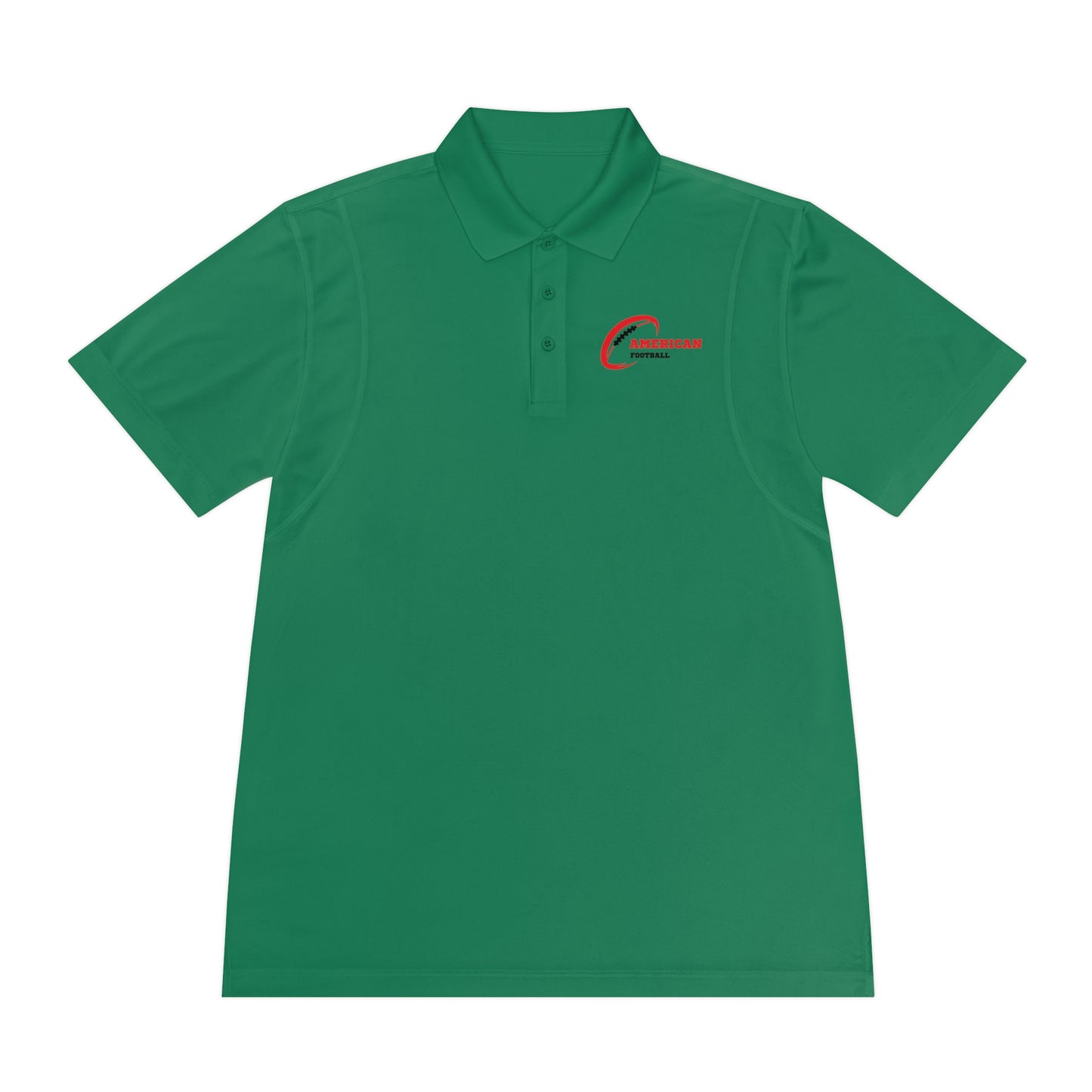 Men's American Football Logo Polo Sports Shirt