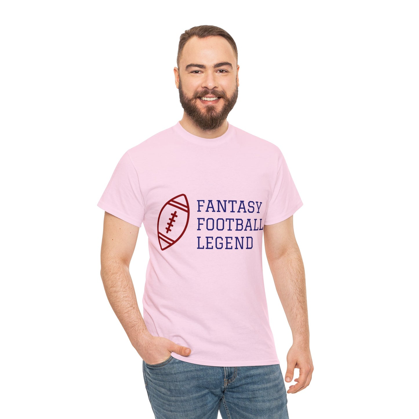 Unisex Heavy Cotton T-Shirt - Fantasy Football Legend (Express Delivery Available for USA Customers)