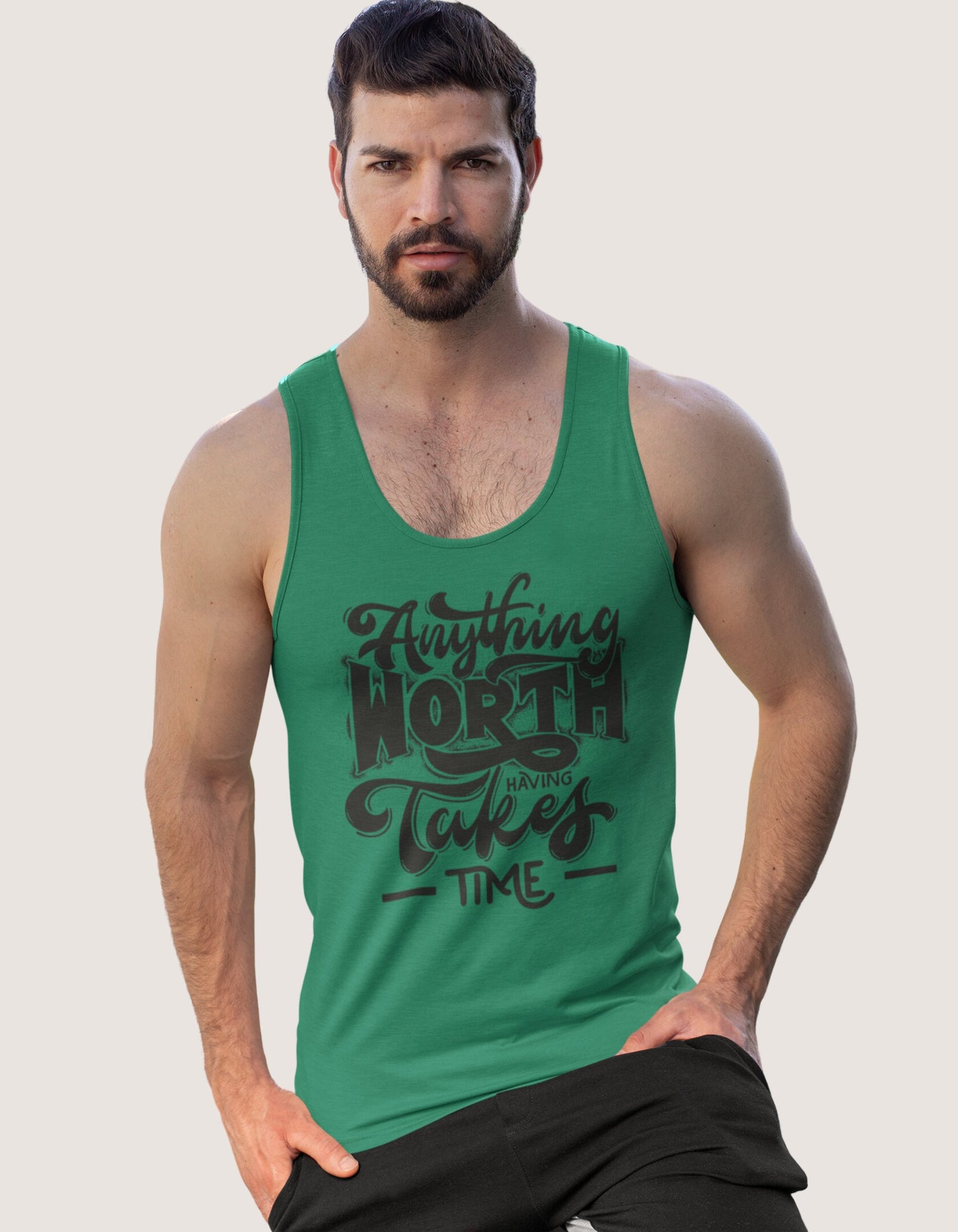 Anything Worth Having Takes Time Unisex Tank Tops