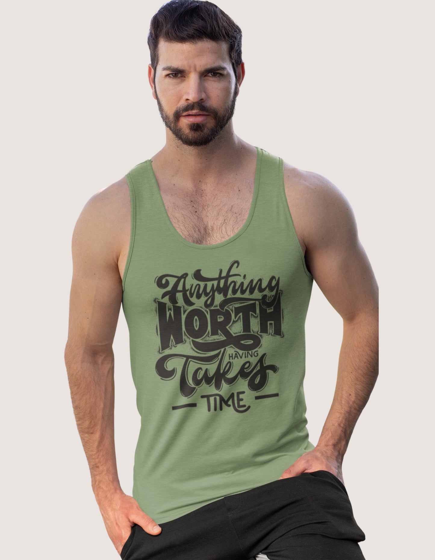 Anything Worth Having Takes Time Unisex Tank Tops