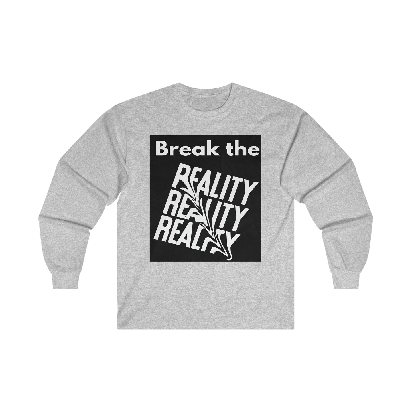 Break the Reality Background Men's Long Sleeve T-Shirt