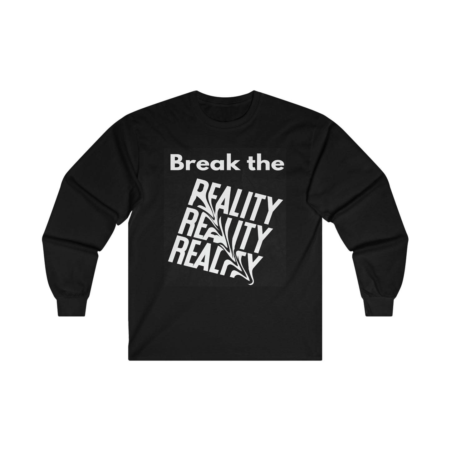 Break the Reality Background Men's Long Sleeve T-Shirt