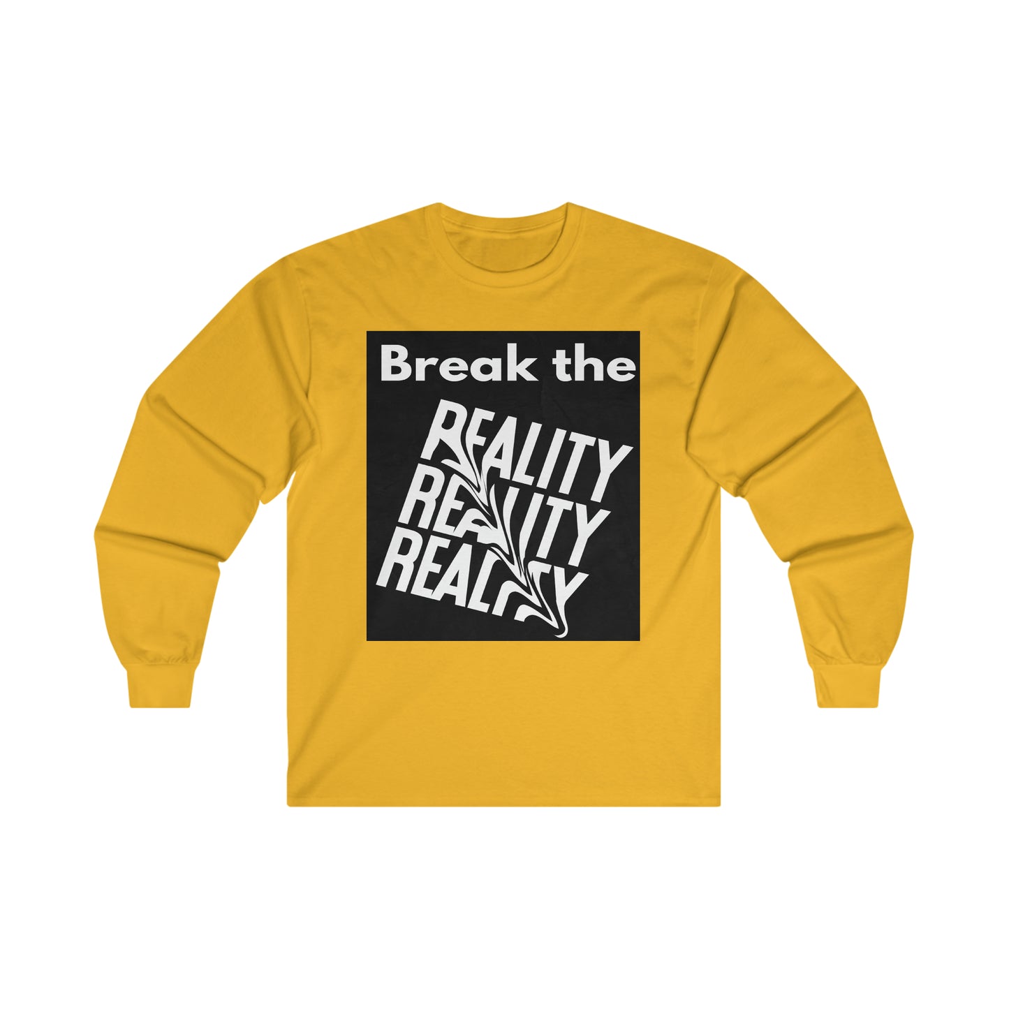 Break the Reality Background Men's Long Sleeve T-Shirt
