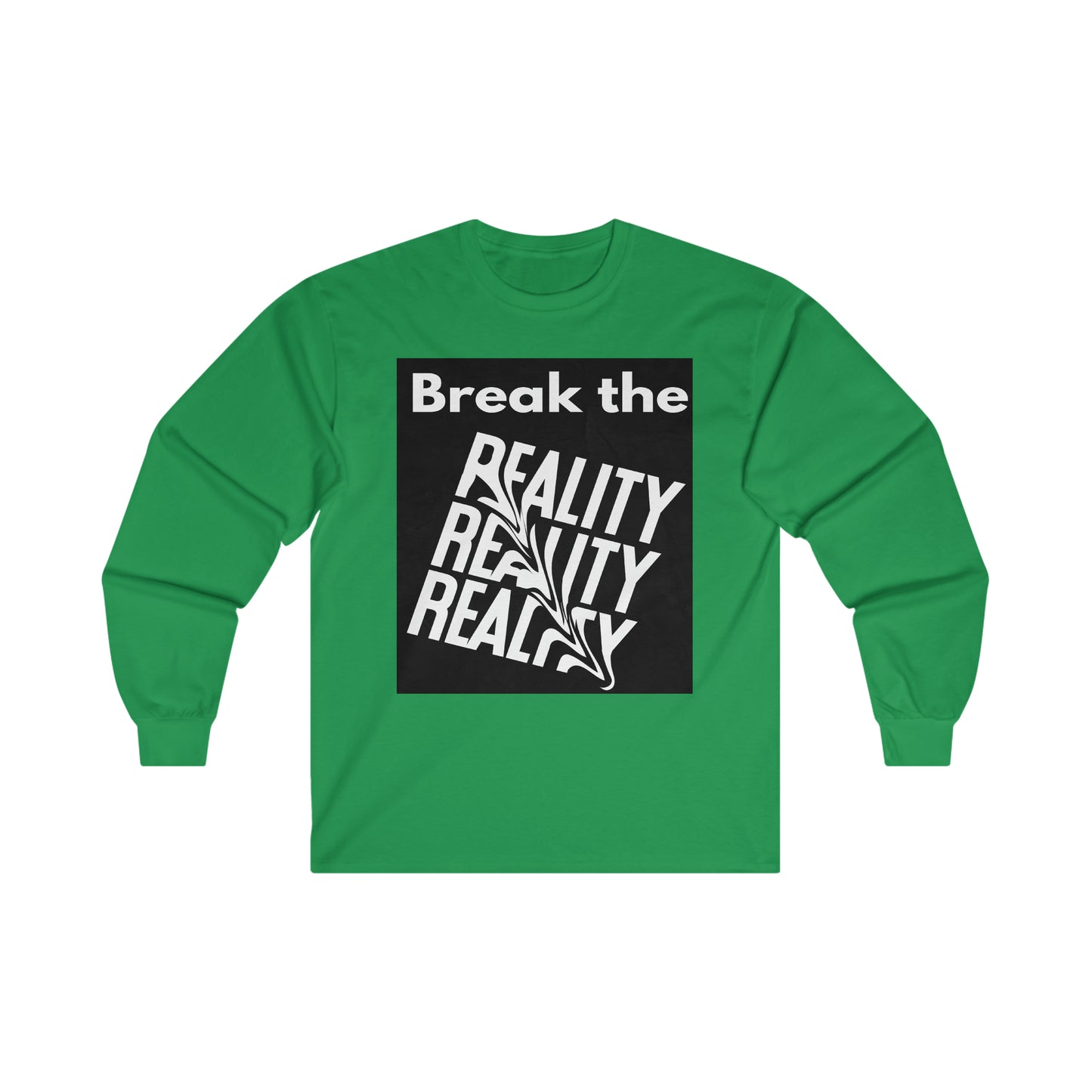 Break the Reality Background Men's Long Sleeve T-Shirt