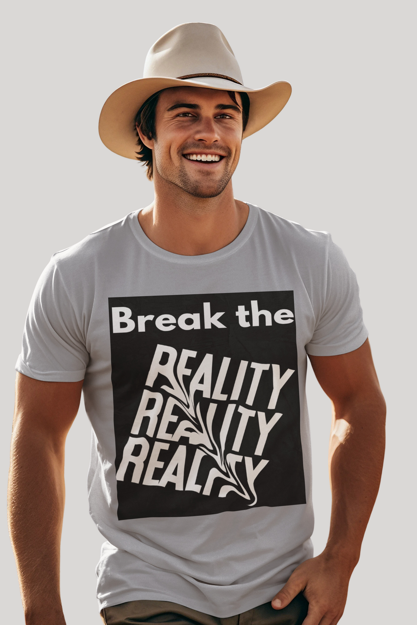 Break the Reality Background Men's T-Shirt