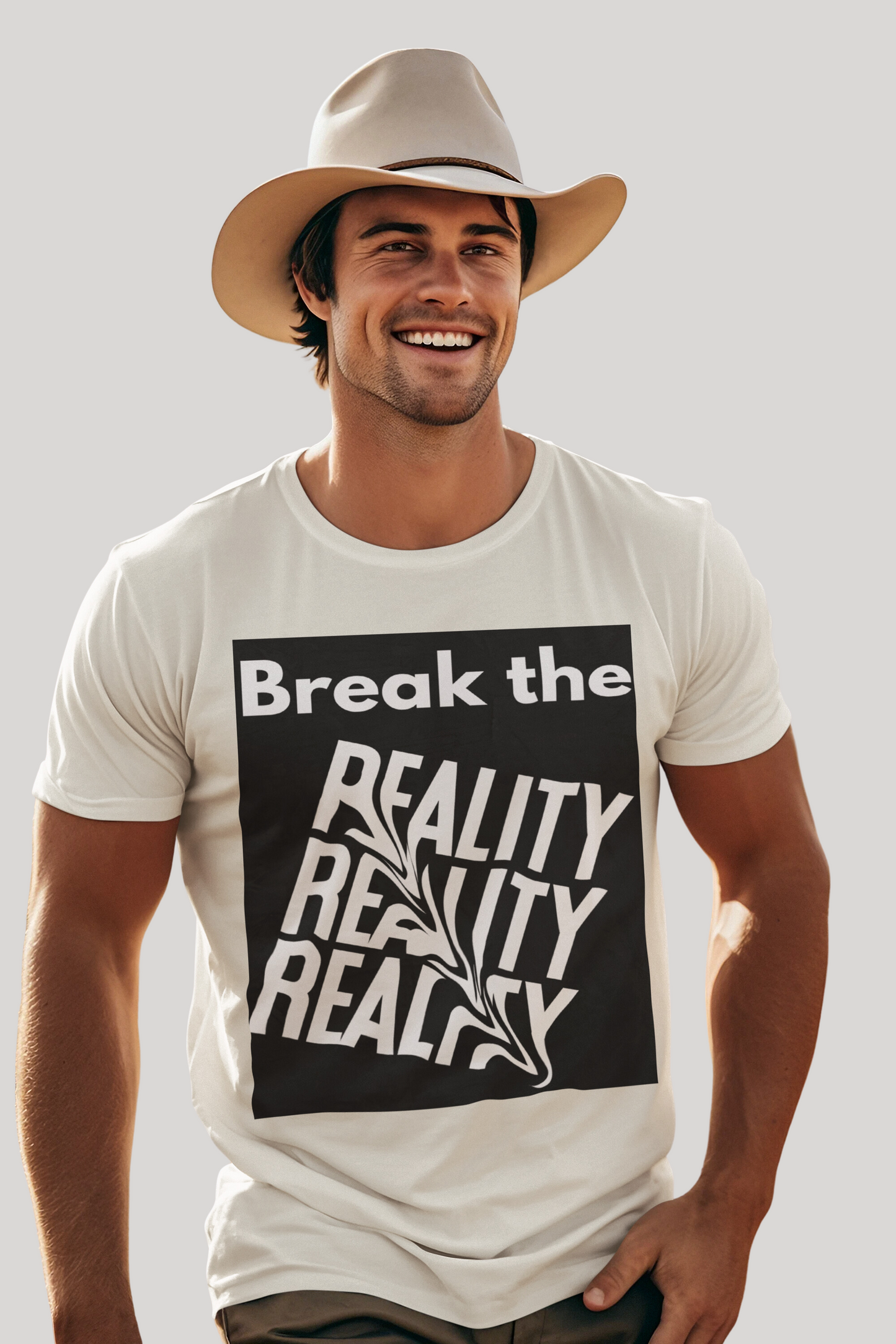 Break the Reality Background Men's T-Shirt
