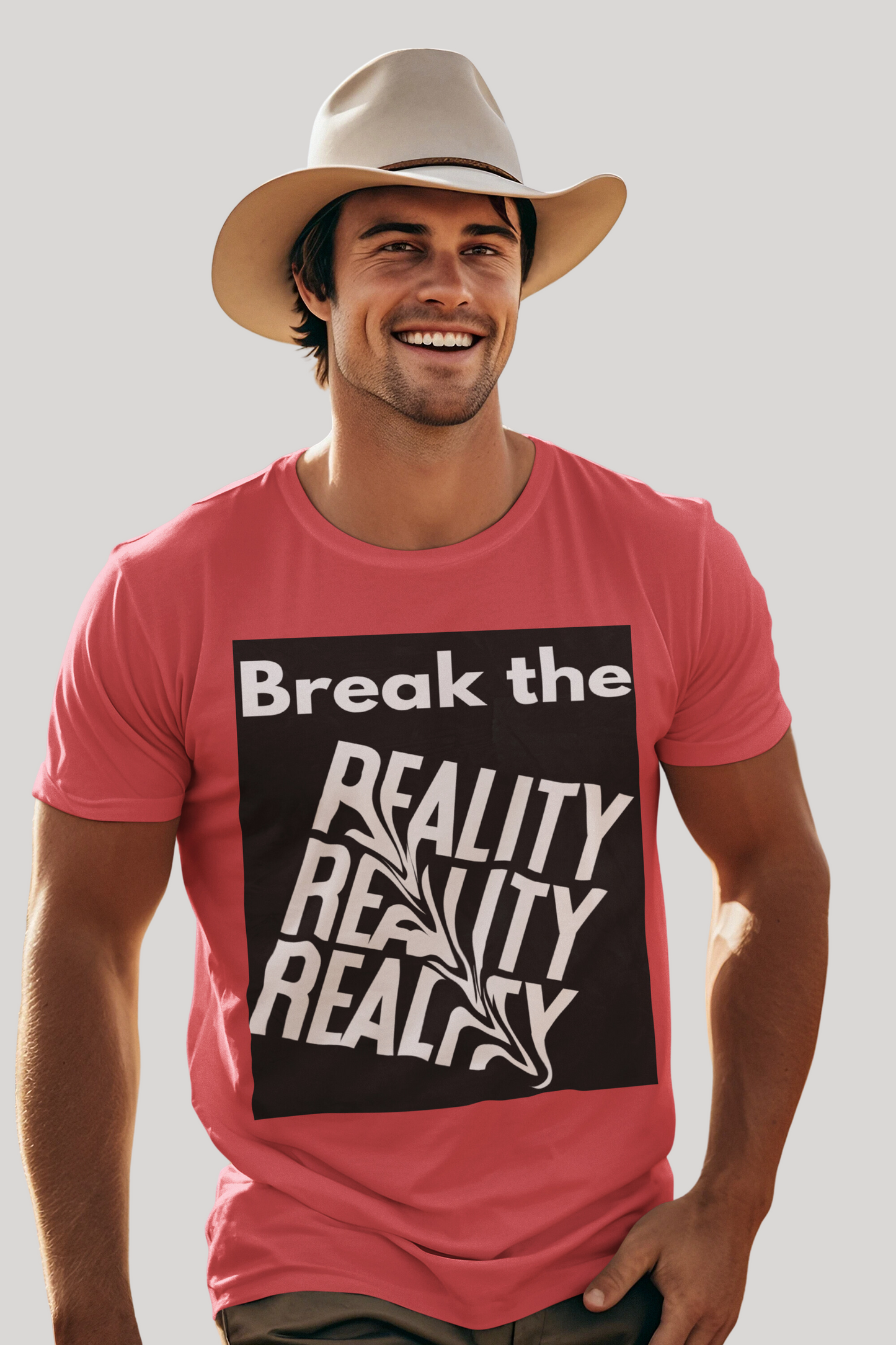 Break the Reality Background Men's T-Shirt