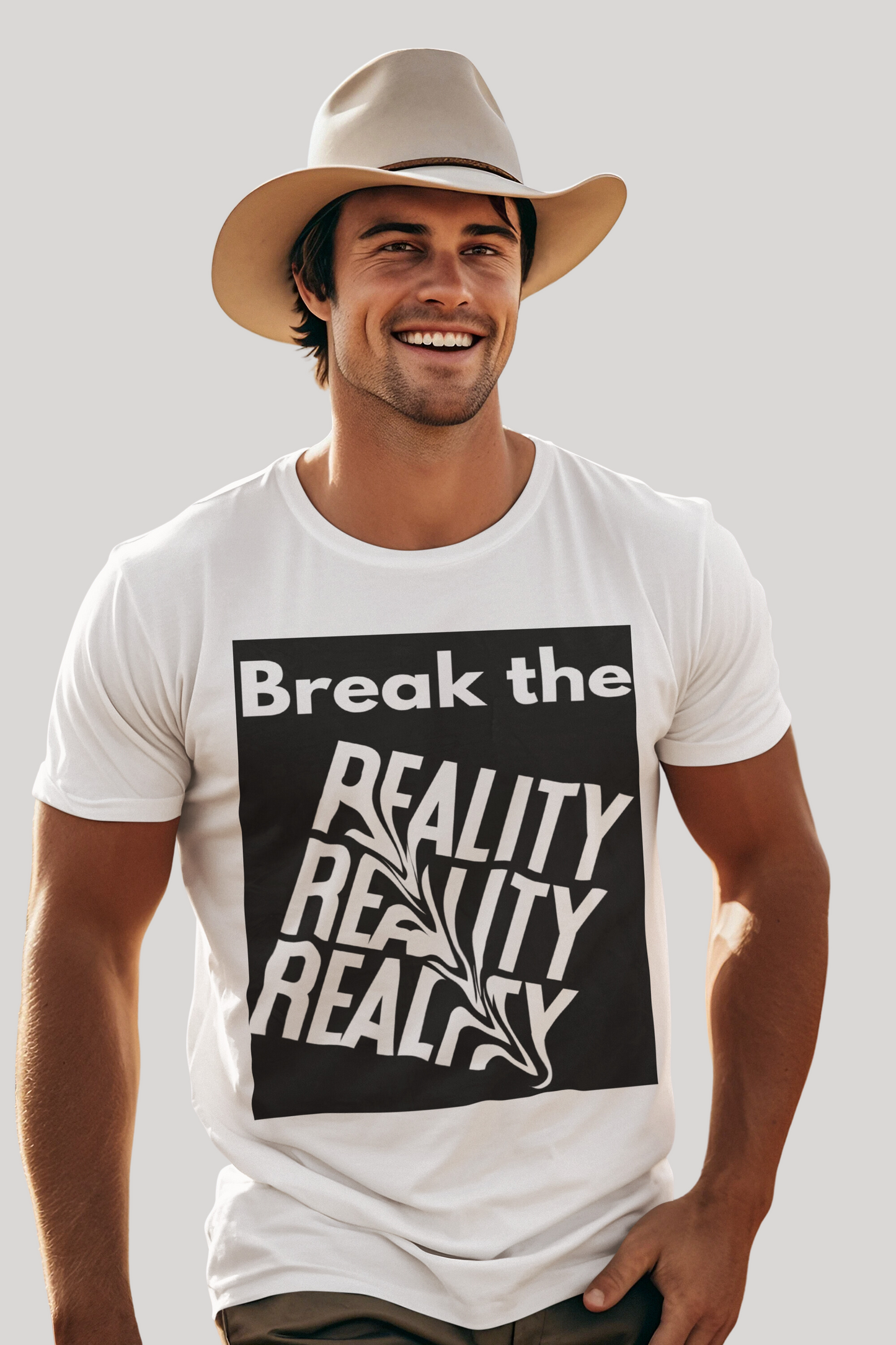 Break the Reality Background Men's T-Shirt