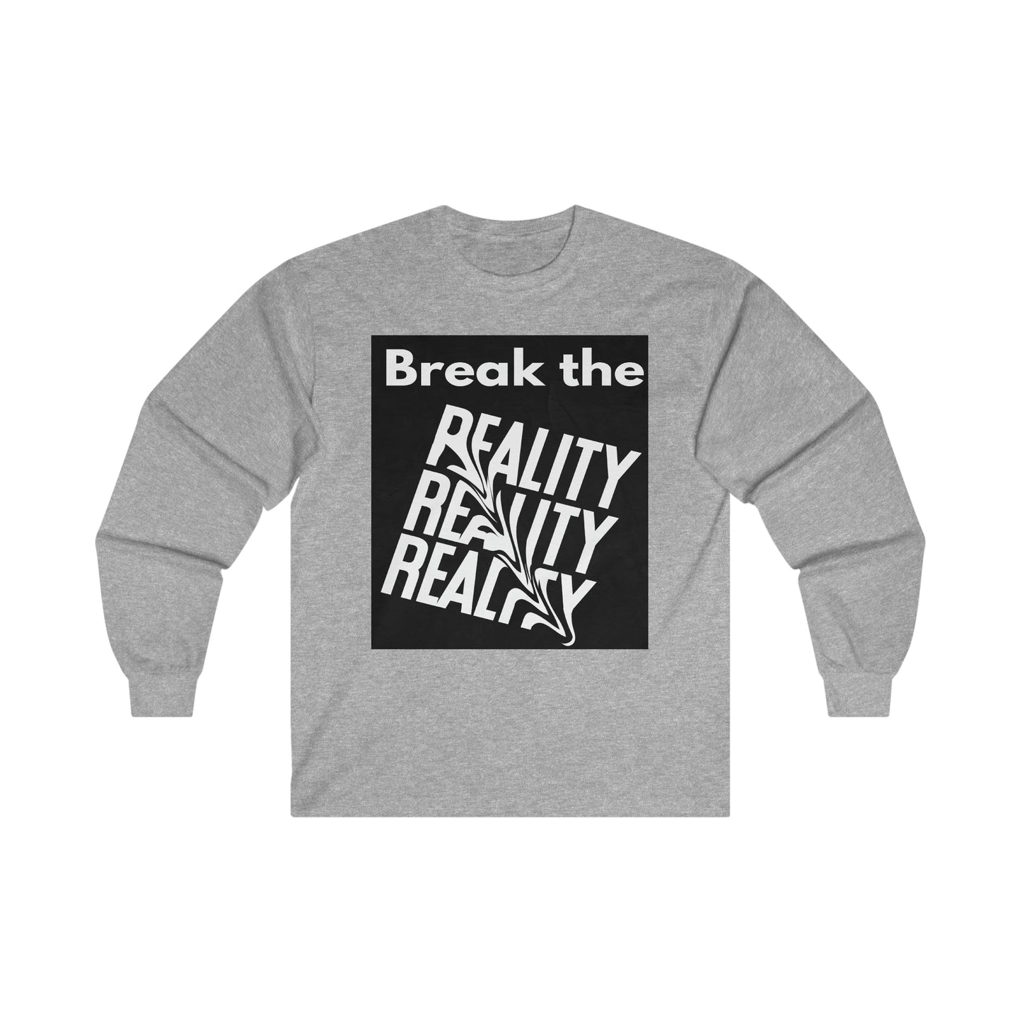 Break the Reality Background Men's Long Sleeve T-Shirt