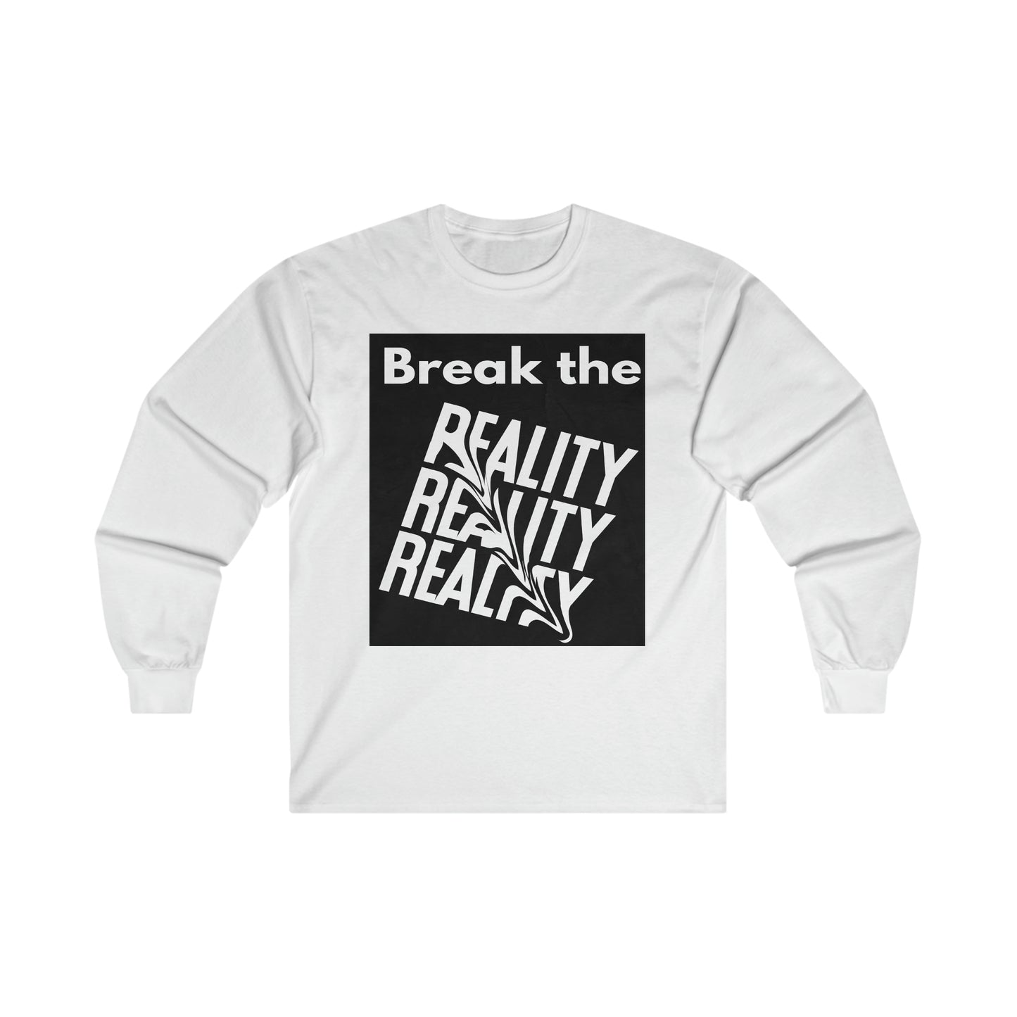 Break the Reality Background Men's Long Sleeve T-Shirt