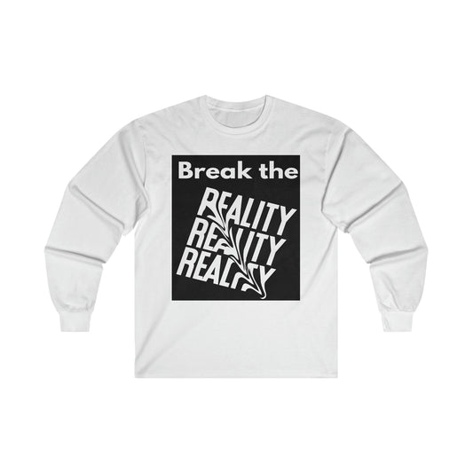 Break the Reality Background Men's Long Sleeve T-Shirt