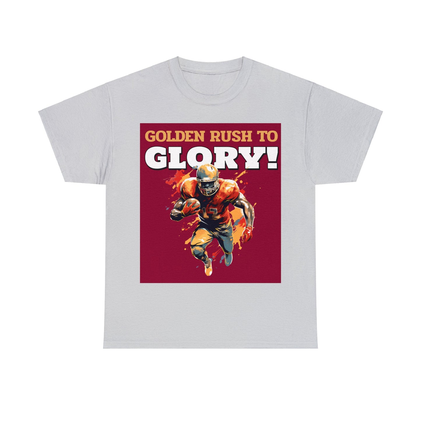 Unisex Heavy Cotton T-Shirt - Golde Rush to Glory (Express Delivery Available for USA Customers)