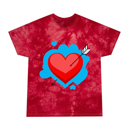 Unisex Crystal Tie-Dye T-Shirt - Arrowstruck Heart