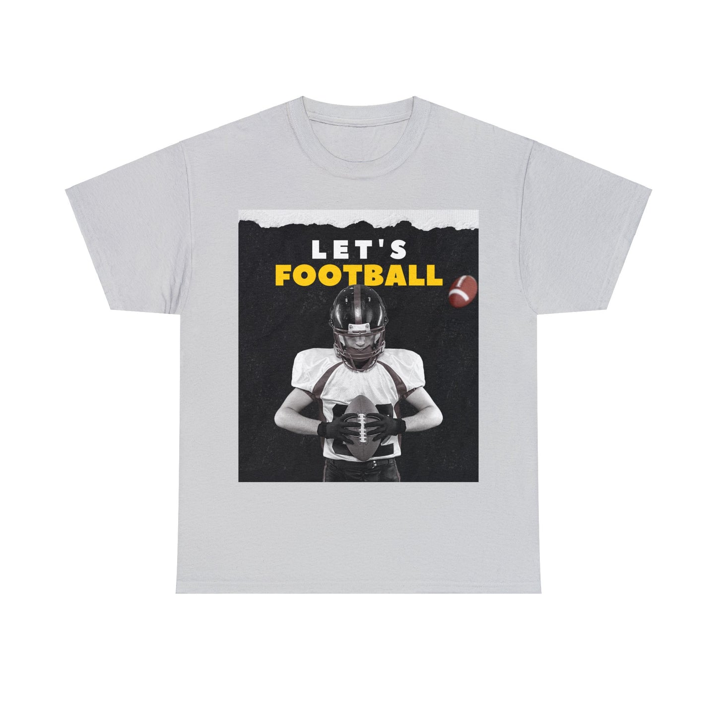 Unisex Heavy Cotton T-Shirt - Let's Football (Express Delivery Available for USA Customers)