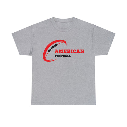 Unisex Heavy Cotton T-Shirt - Amerian Football Logo (Express Delivery Available for USA Customers)