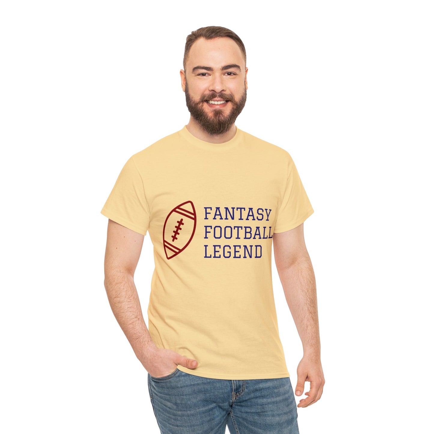 Unisex Heavy Cotton T-Shirt - Fantasy Football Legend  (Express Delivery Available for USA Customers)