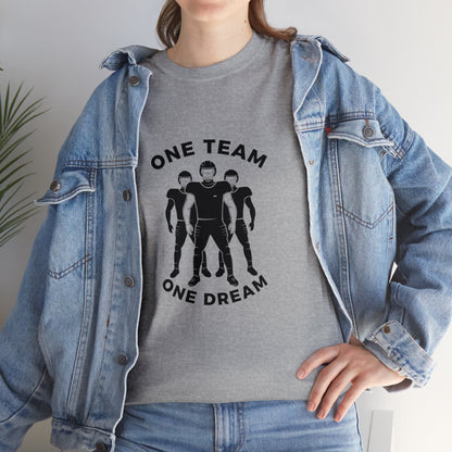 Unisex Heavy Cotton T-Shirt - One Team One Dream (Express Delivery Available for USA Customers)