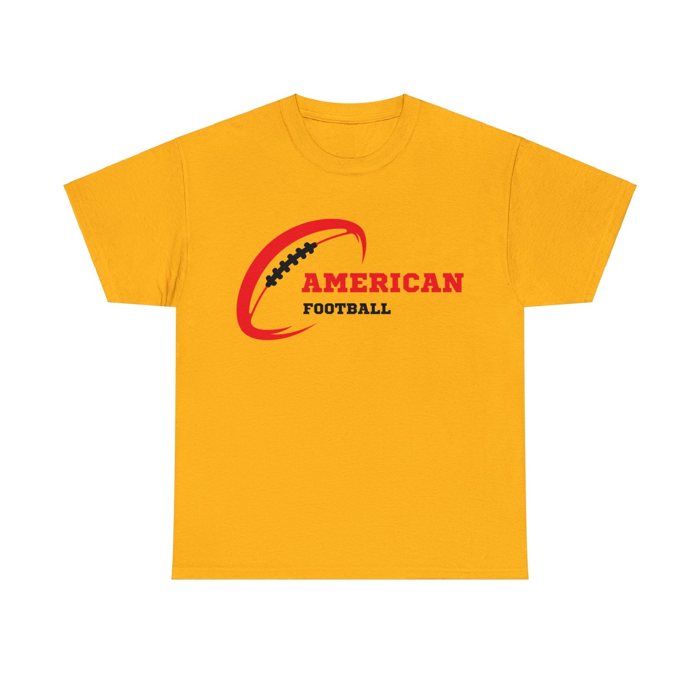 Unisex Heavy Cotton T-Shirt - Amerian Football Logo (Express Delivery Available for USA Customers)