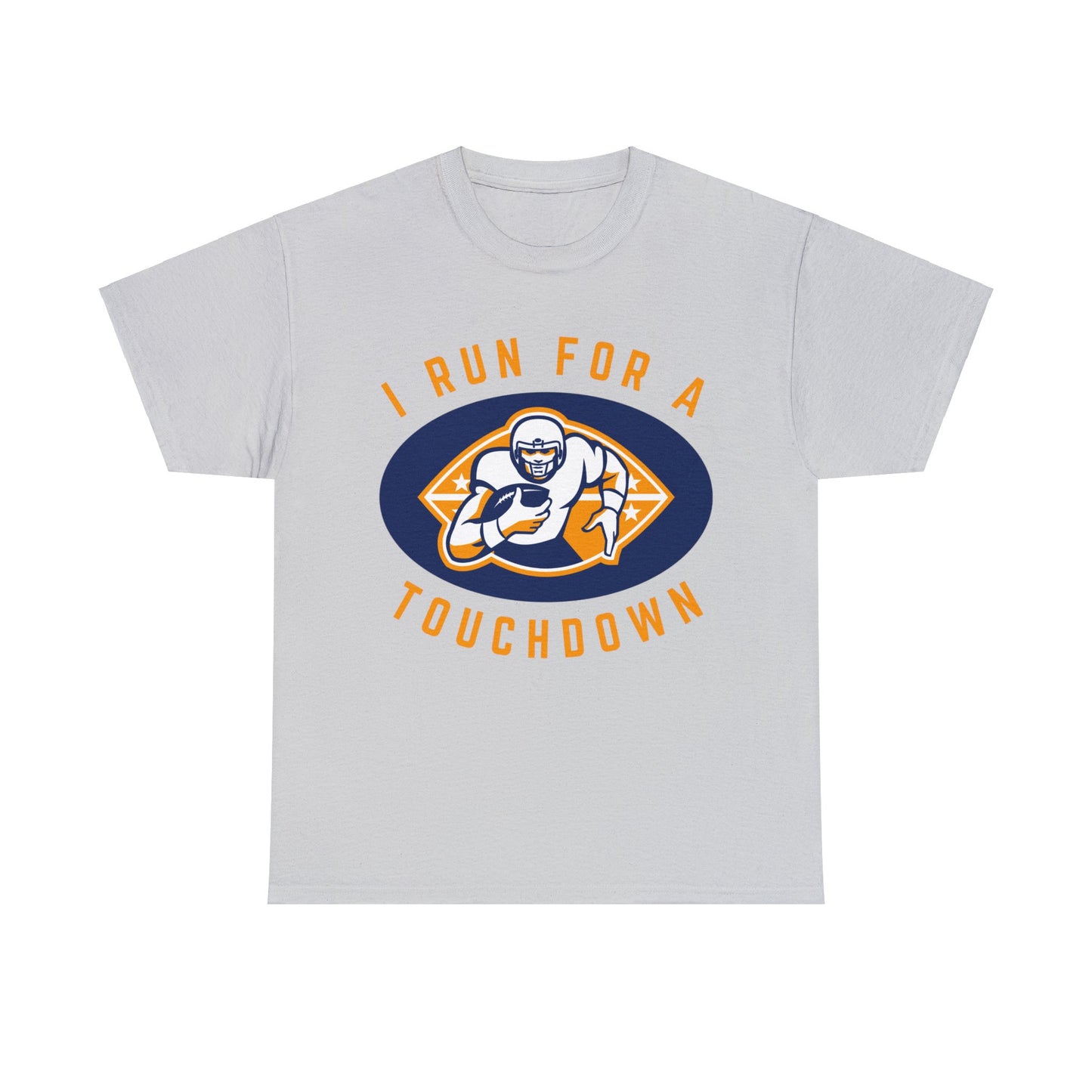 Unisex Heavy Cotton T-Shirt - Run for a Touchdown (Express Delivery Available for USA Customers)