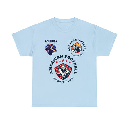 Unisex Heavy Cotton T-Shirt - American Football Sports Club (Express Delivery Available for USA Customers)