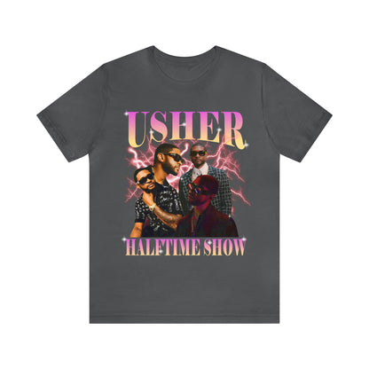 Usher Half Time Show 2024 Graphics Unisex T-Shirt (Express Delivery Available for USA Customers)