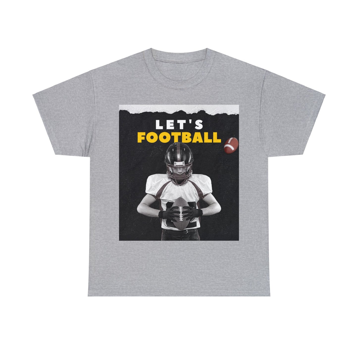 Unisex Heavy Cotton T-Shirt - Let's Football (Express Delivery Available for USA Customers)