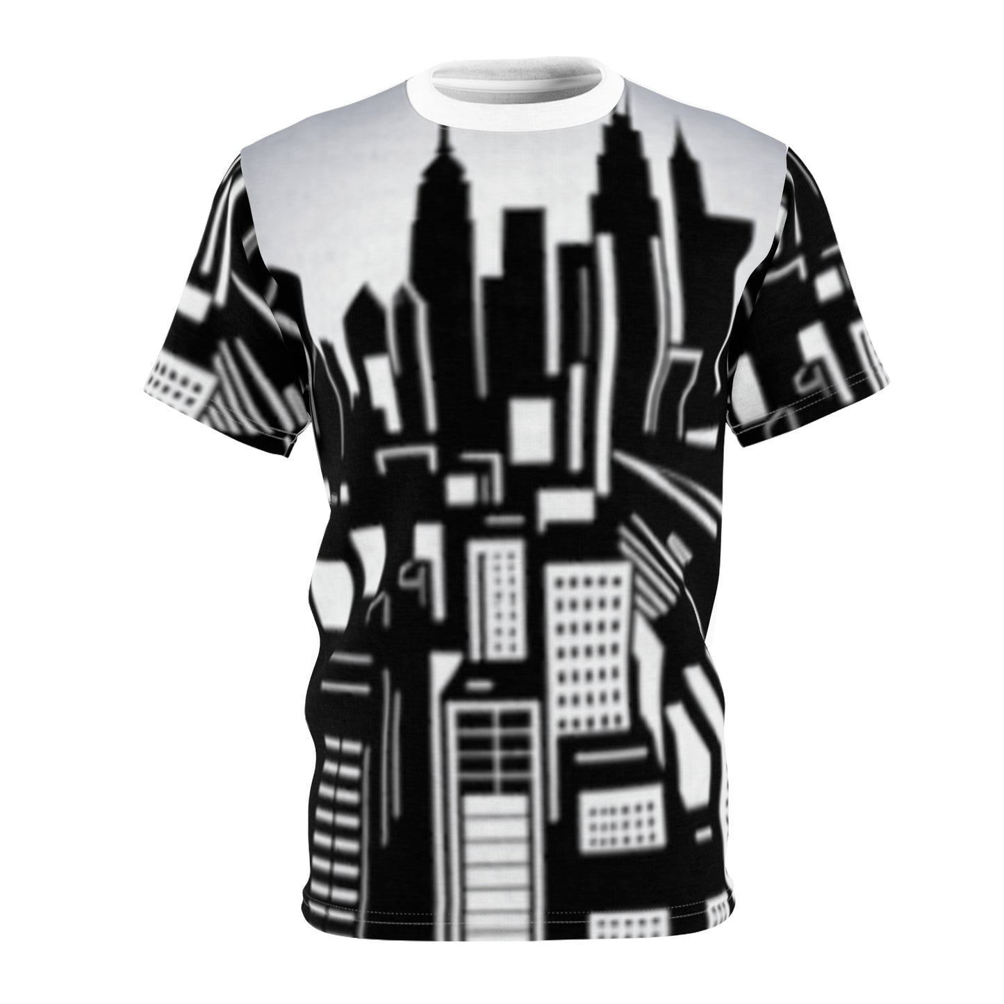 Unisex Cut & Sew Tee - USA Big City (AOP)