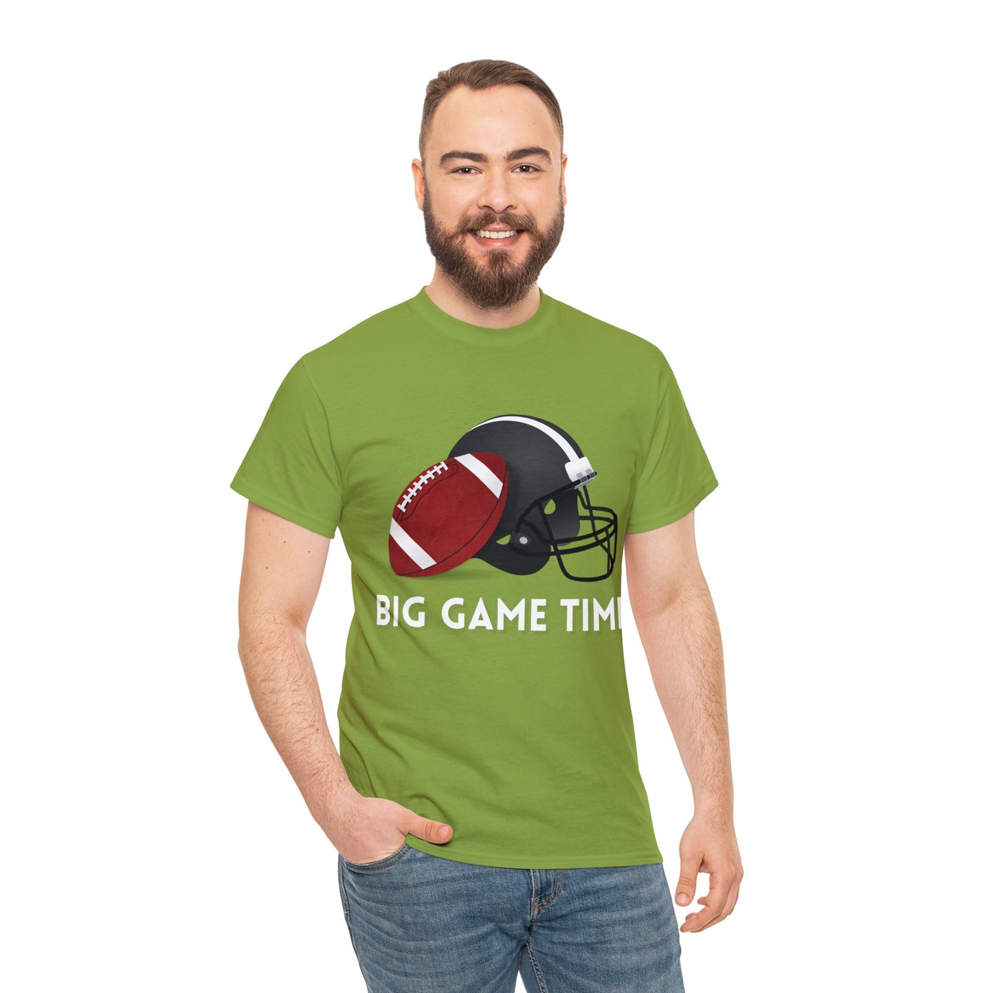 Unisex Heavy Cotton T-Shirt - Big Game Time (Express Delivery Available for USA Customers)