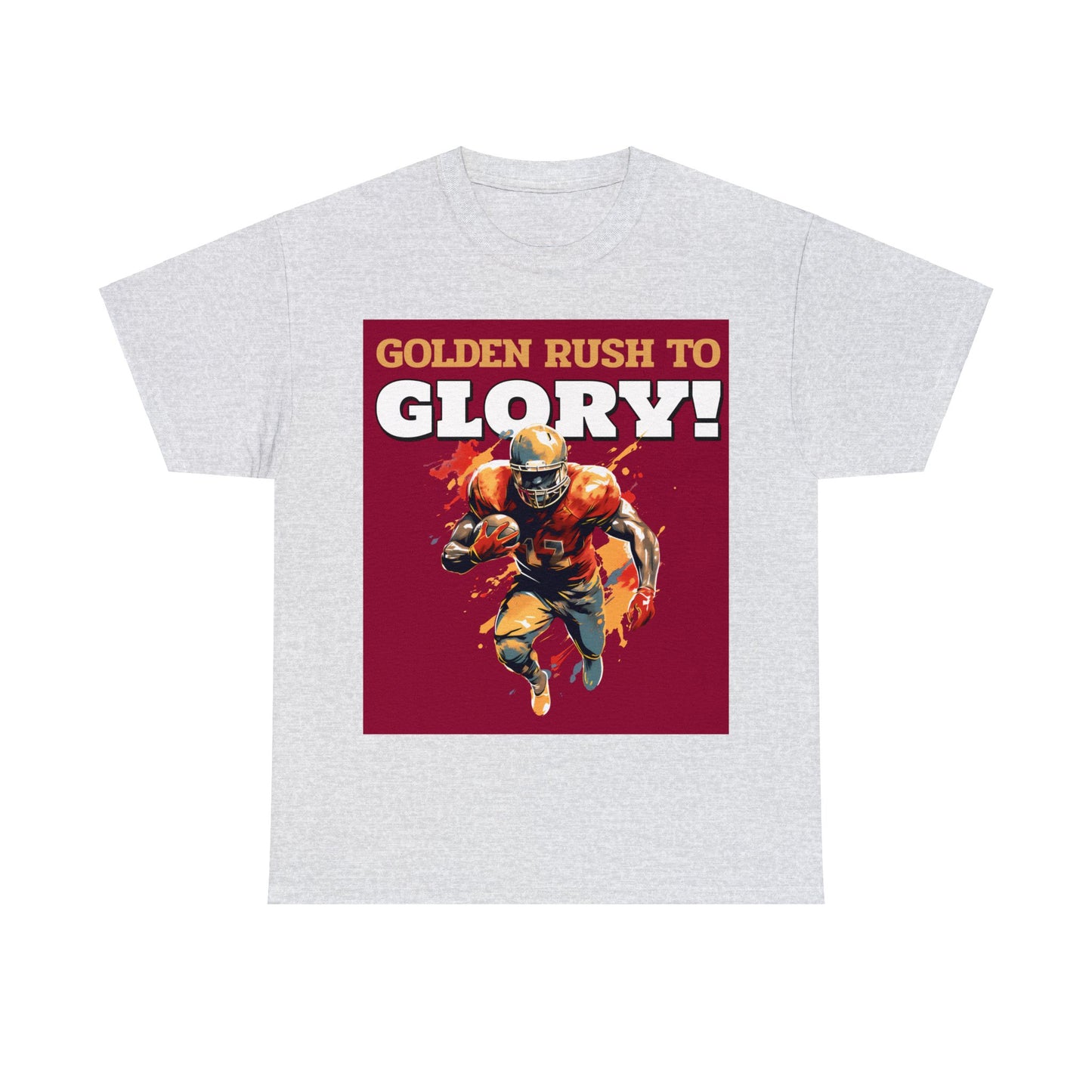 Unisex Heavy Cotton T-Shirt - Golde Rush to Glory (Express Delivery Available for USA Customers)