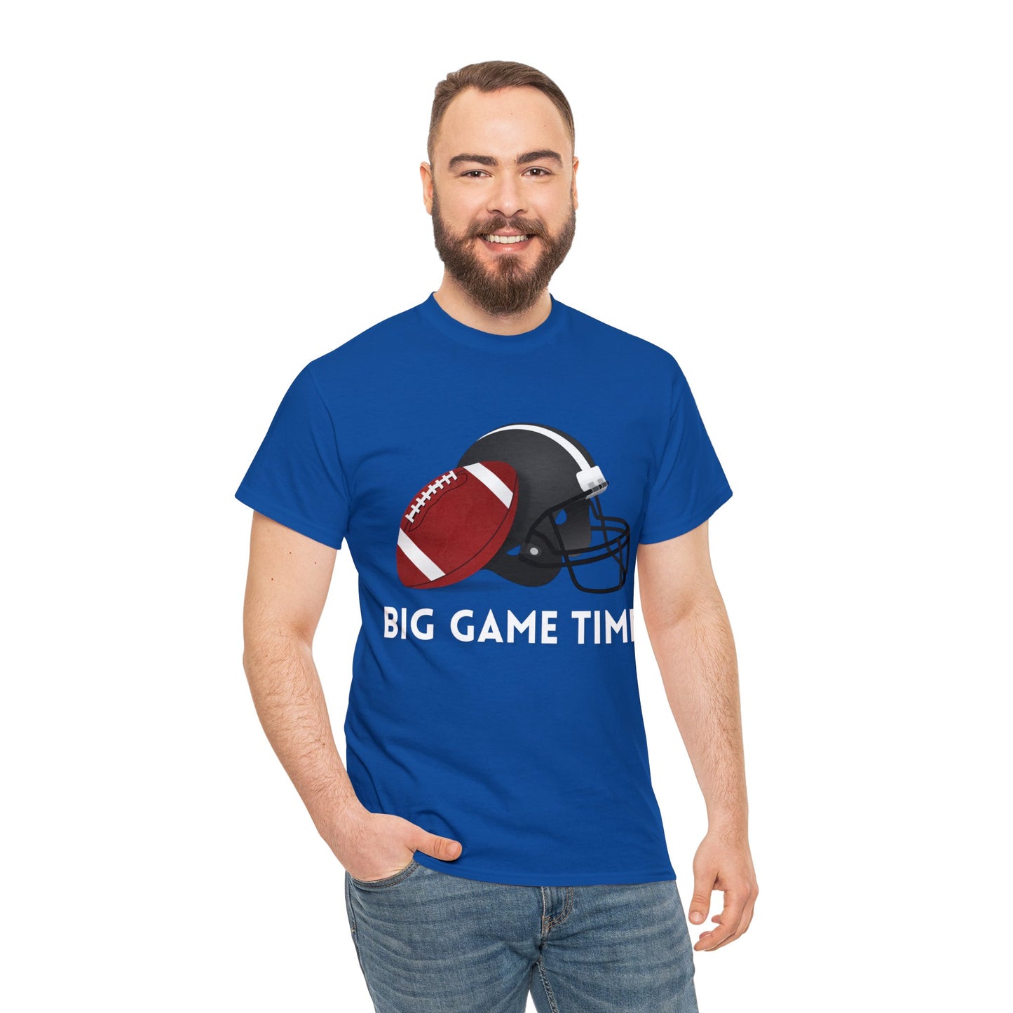 Unisex Heavy Cotton T-Shirt - Big Game Time (Express Delivery Available for USA Customers)