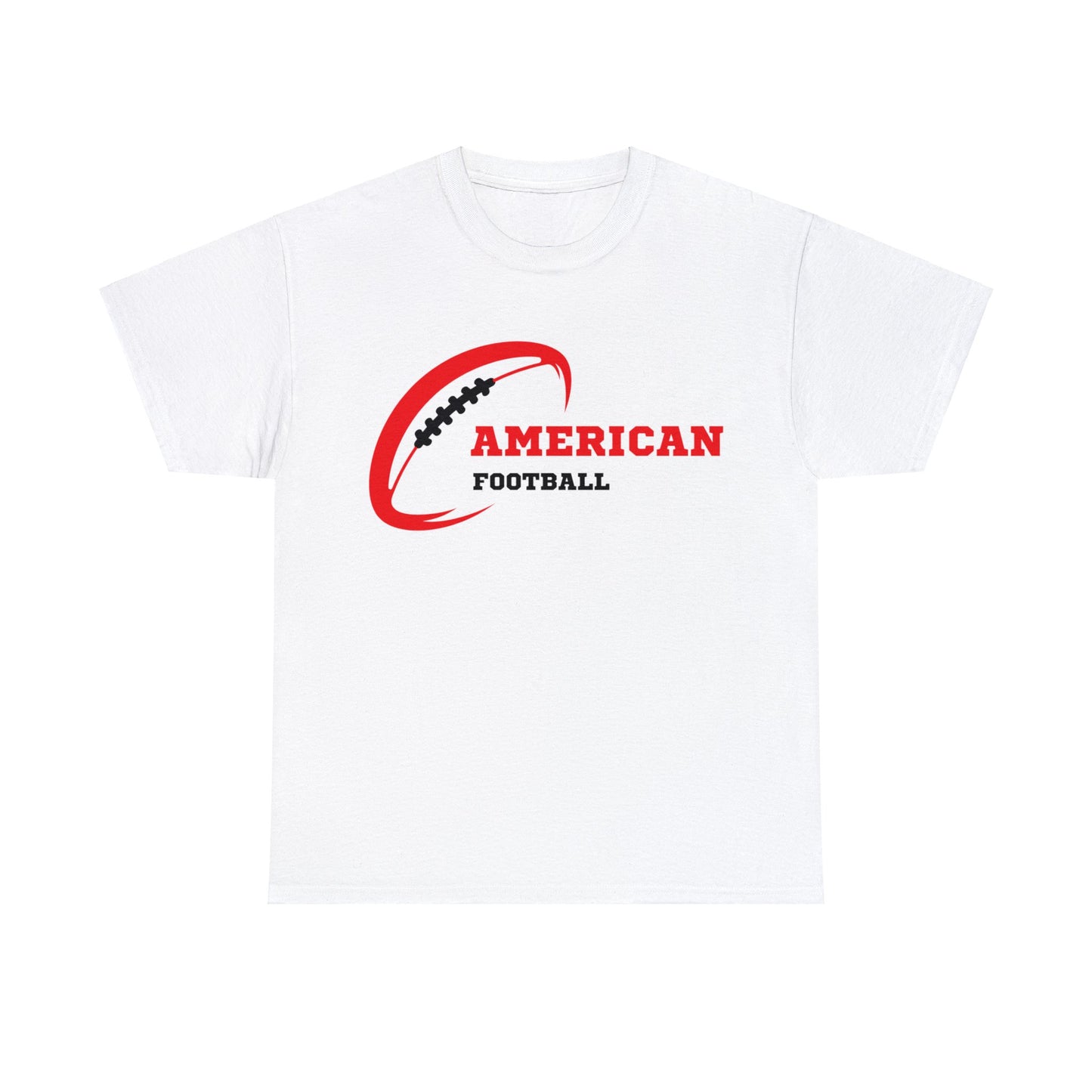 Unisex Heavy Cotton T-Shirt - Amerian Football Logo (Express Delivery Available for USA Customers)