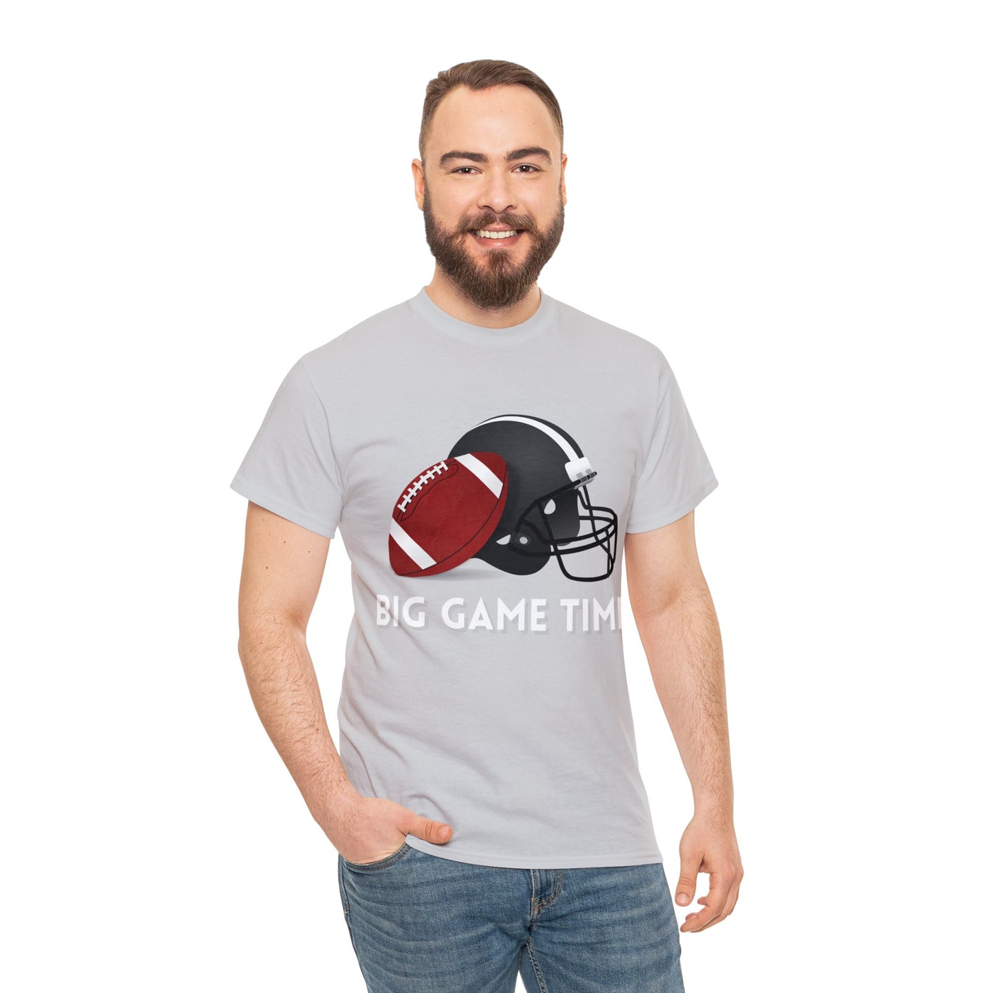 Unisex Heavy Cotton T-Shirt - Big Game Time (Express Delivery Available for USA Customers)