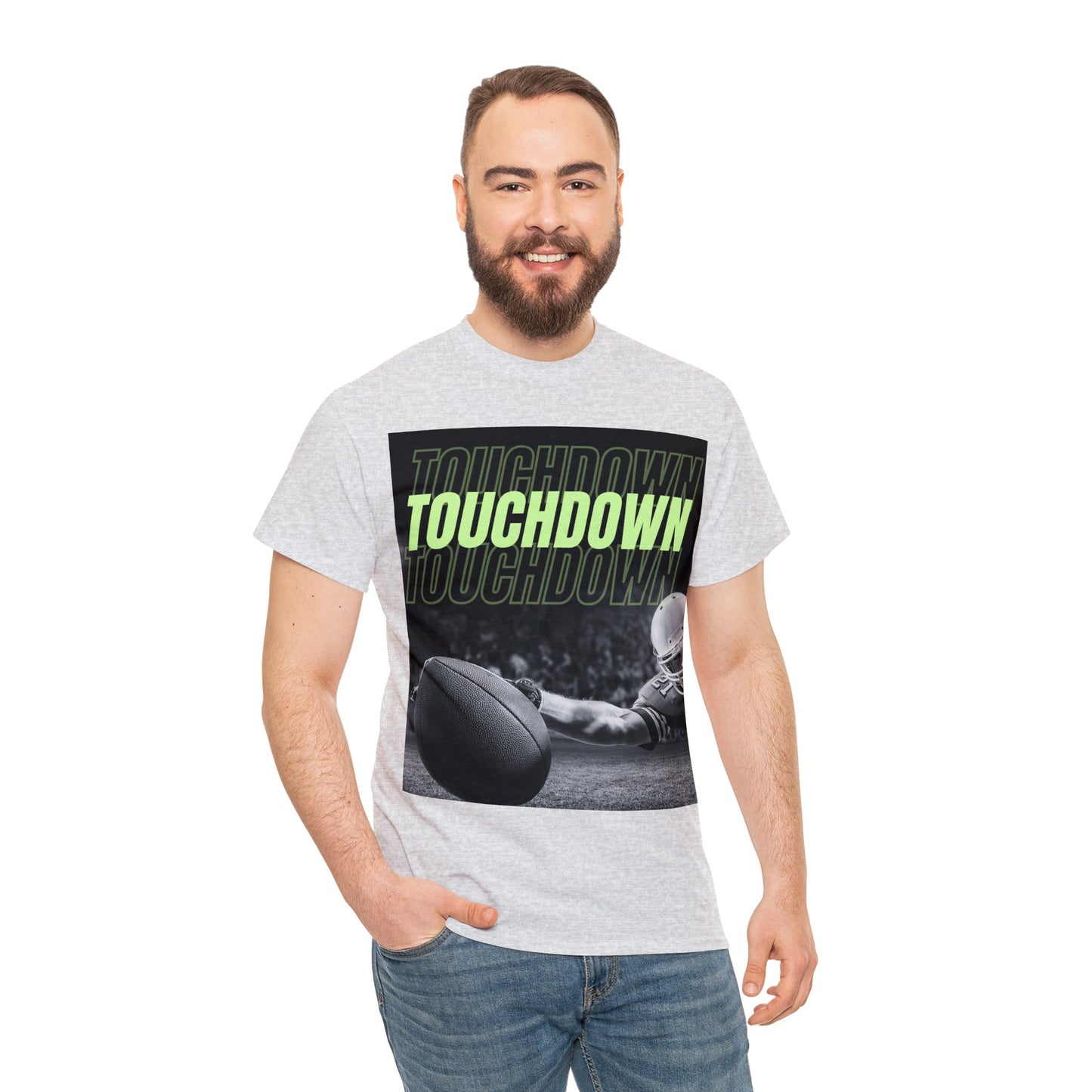 Unisex Heavy Cotton T-Shirt - Touch Down Graphics (Express Delivery Available for USA Customers)