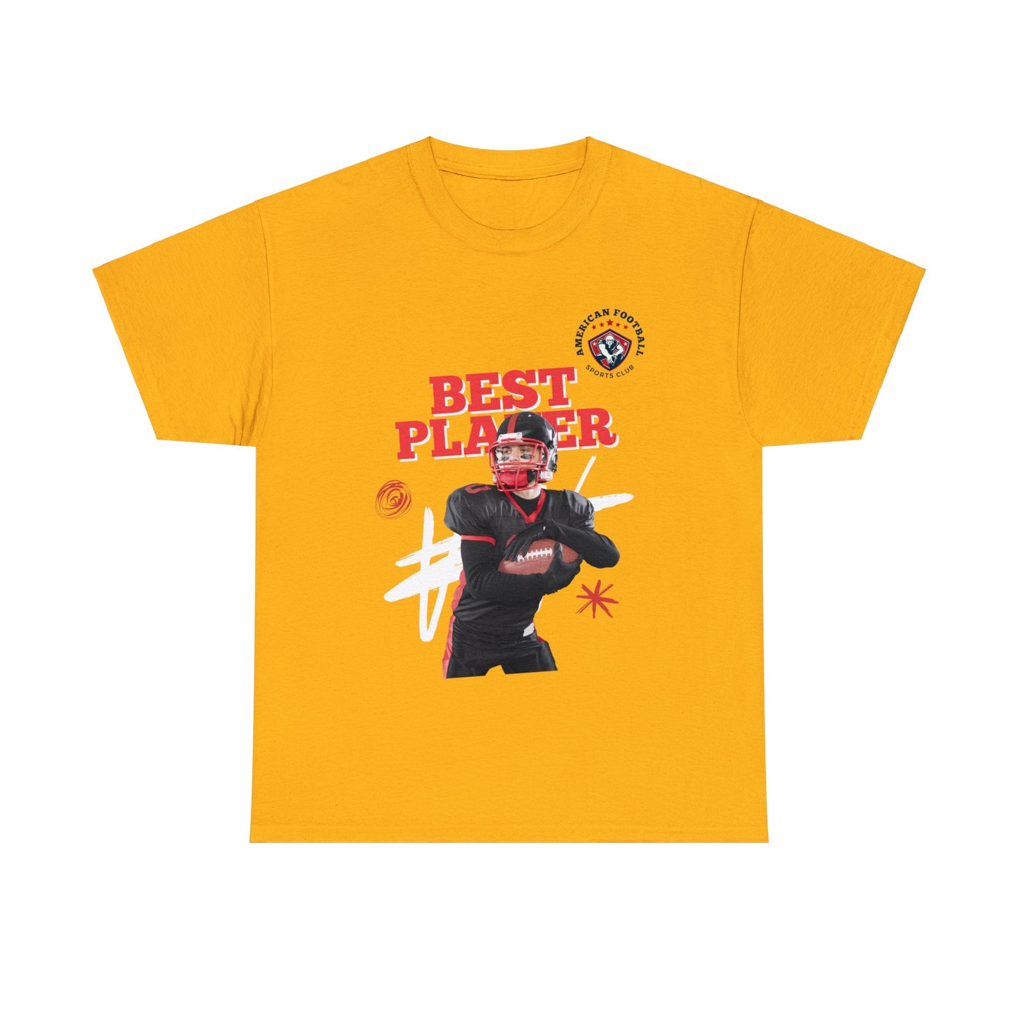 Unisex Heavy Cotton T-Shirt - Best Player Football (Express Delivery Available for USA Customers)