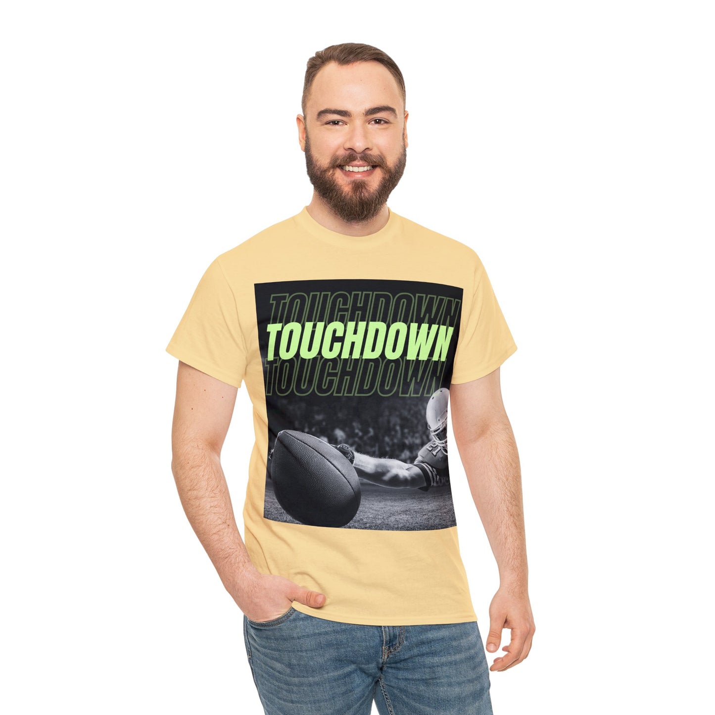 Unisex Heavy Cotton T-Shirt - Touch Down Graphics (Express Delivery Available for USA Customers)