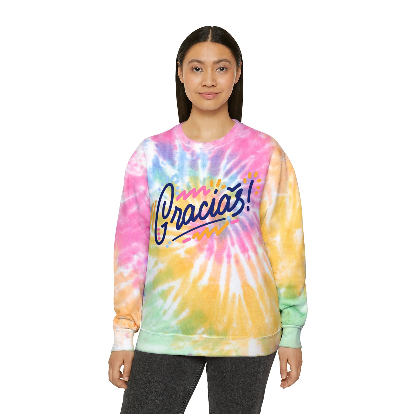 Unisex Tie-Dye Sweatshirt - Gracias