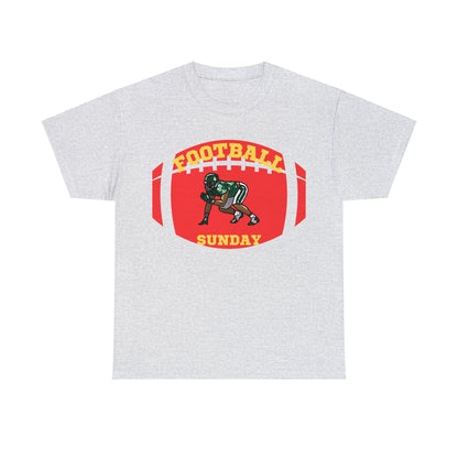 Unisex Heavy Cotton T-Shirt - Football Sunday (Express Delivery Available for USA Customers)