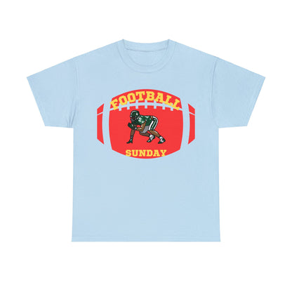 Unisex Heavy Cotton T-Shirt - Football Sunday (Express Delivery Available for USA Customers)