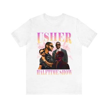 Usher Half Time Show 2024 Graphics Unisex T-Shirt (Express Delivery Available for USA Customers)