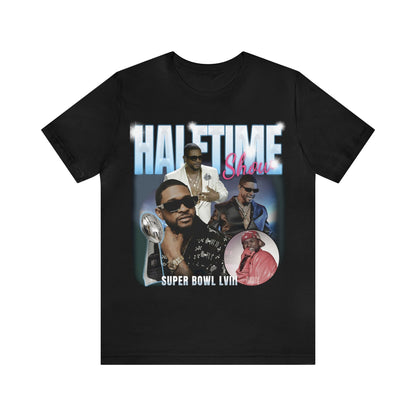 Usher Half Time Show LVIII Graphics Unisex T-Shirt (Express Delivery Available for USA Customers)