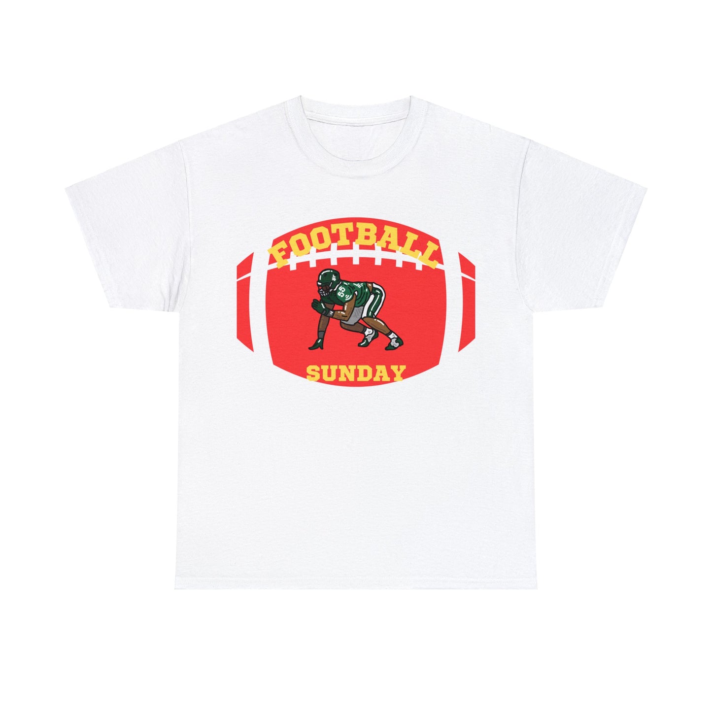 Unisex Heavy Cotton T-Shirt - Football Sunday (Express Delivery Available for USA Customers)