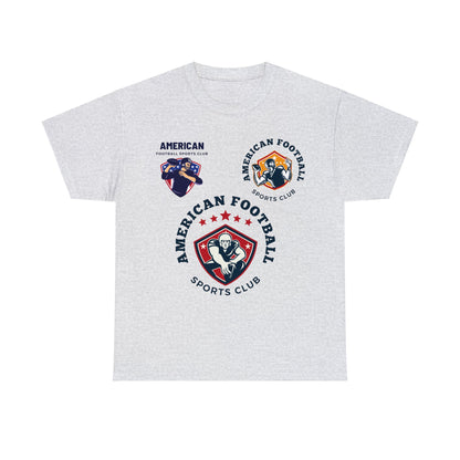 Unisex Heavy Cotton T-Shirt - American Football Sports Club (Express Delivery Available for USA Customers)